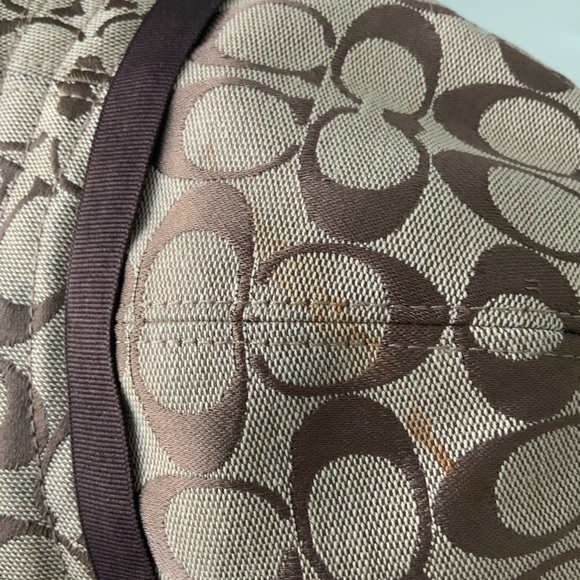 Vintage Y2K Early 2000’S COACH Monogram C Brown Bucket Hat Size M/L Women’s - Picture 7 of 16